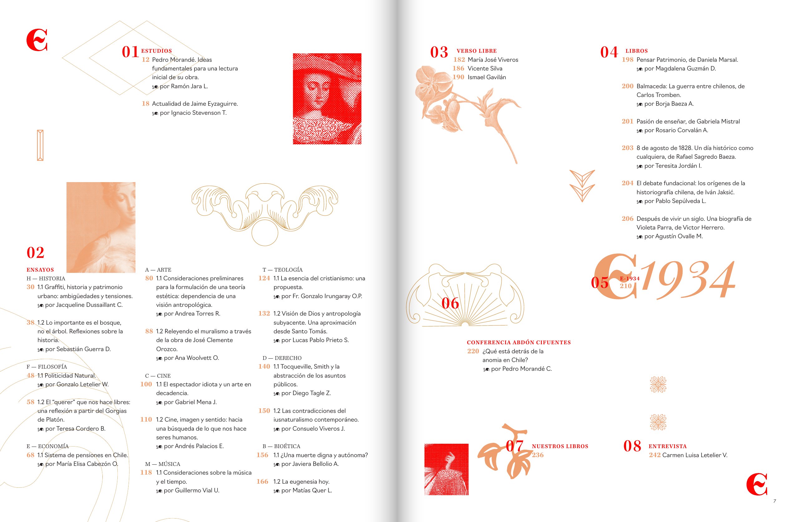 Interior de Revista Estudios n.º 1